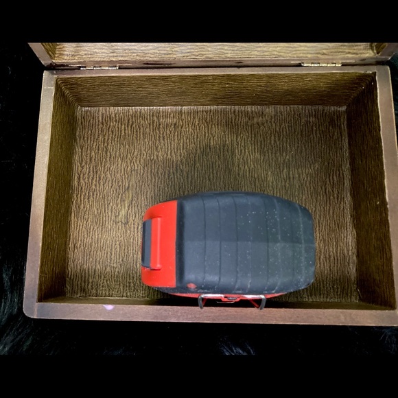 19th Century Burl Wood Box With Bakelite Handle - Picture 5 of 16